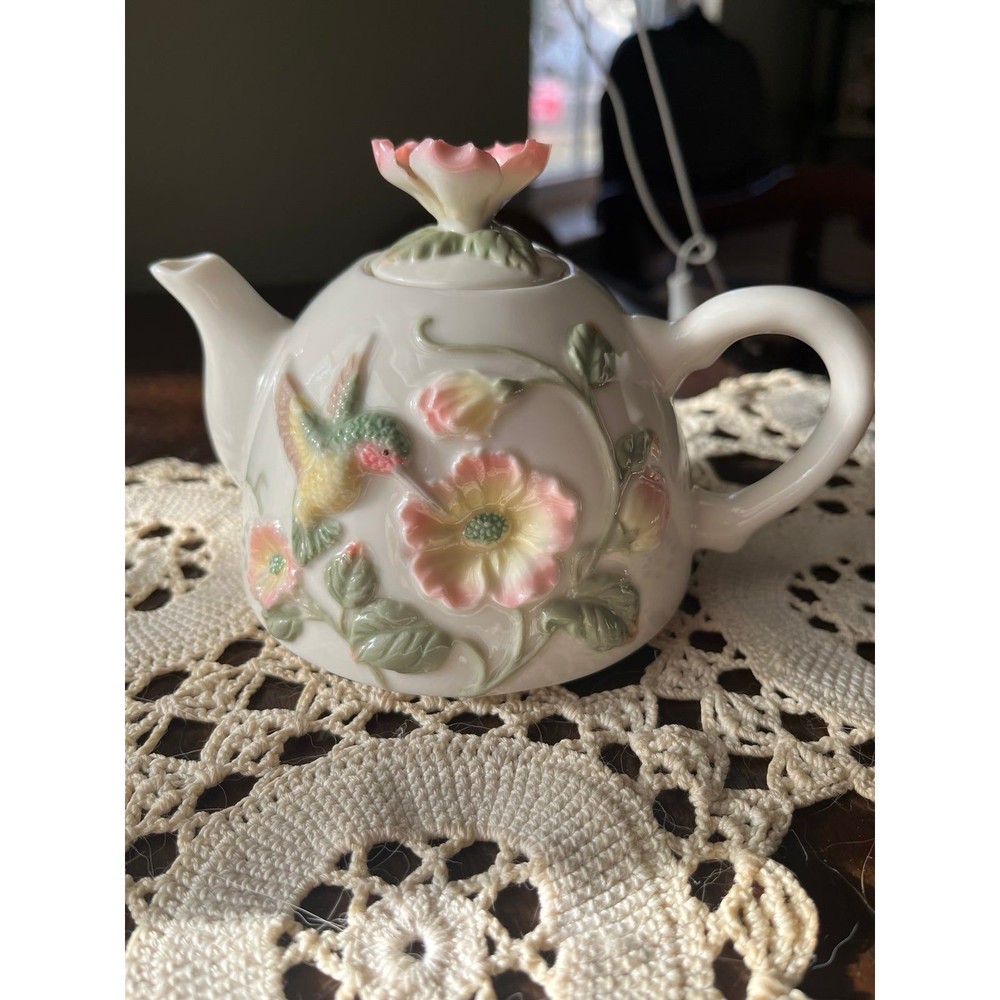 Vintage Apple Blossom Teapot